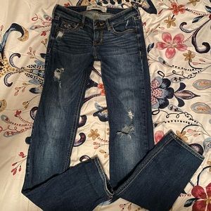 Hollister Distressed Low Rise jeans